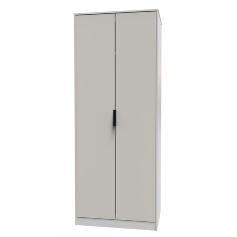 Hong Kong (Black Sleigh Legs) Tall Plain Wardrobe