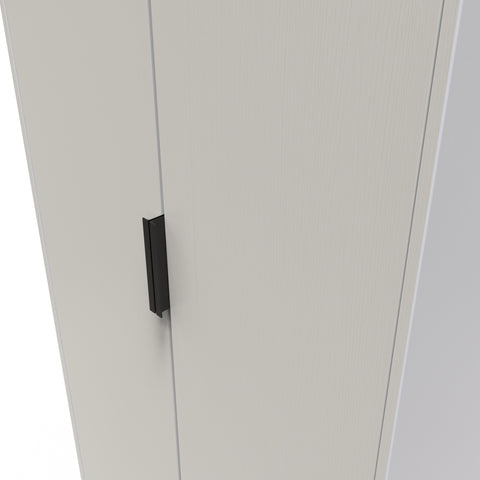 Hong Kong (Black Sleigh Legs) Tall Plain Wardrobe