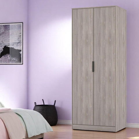 Hong Kong (Black Sleigh Legs) Tall Plain Wardrobe