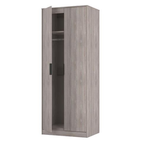 Hong Kong (Black Sleigh Legs) Tall Plain Wardrobe