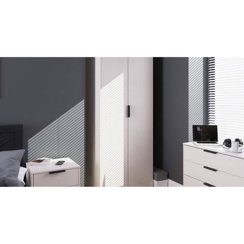 Hong Kong (Black Sleigh Legs) Tall Plain Wardrobe