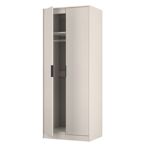 Hong Kong (Black Sleigh Legs) Tall Plain Wardrobe