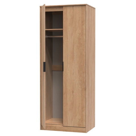 Hong Kong (Black Sleigh Legs) Tall Plain Wardrobe