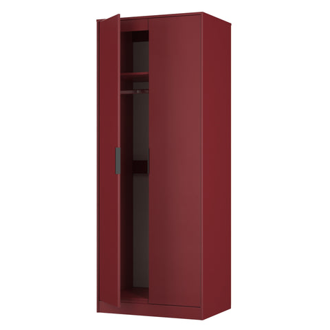 Hong Kong (Black Sleigh Legs) Tall Plain Wardrobe
