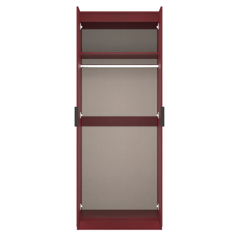 Hong Kong (Black Sleigh Legs) Tall Plain Wardrobe