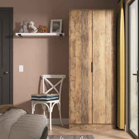 Hong Kong (Black Sleigh Legs) Tall Plain Wardrobe