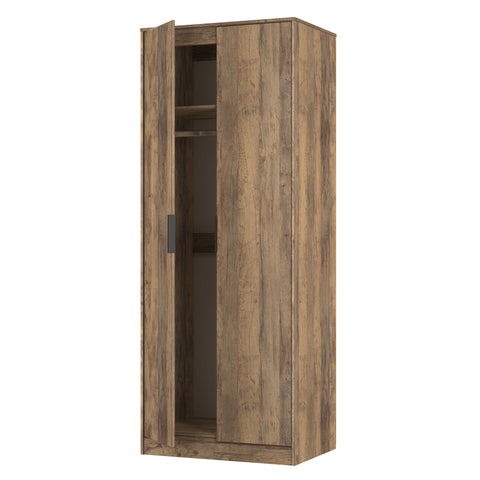 Hong Kong (Black Sleigh Legs) Tall Plain Wardrobe