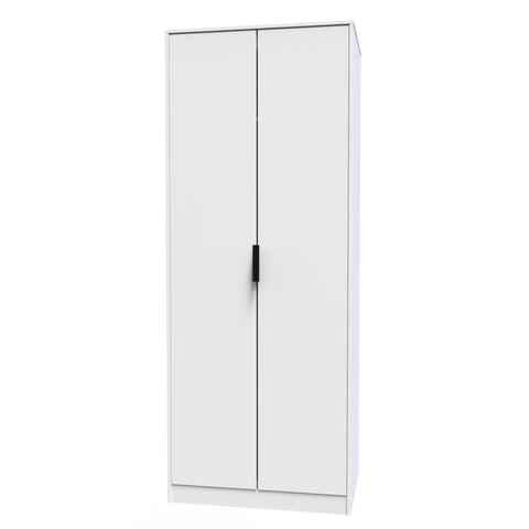 Hong Kong (Black Sleigh Legs) Tall Plain Wardrobe