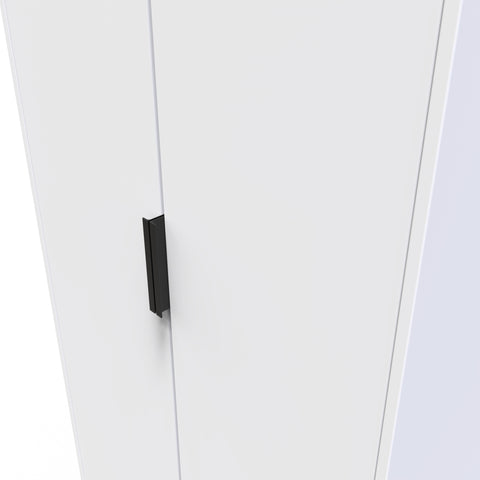 Hong Kong (Black Sleigh Legs) Tall Plain Wardrobe