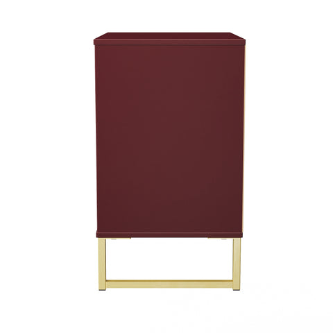 Hong Kong (Gold Sleigh Legs) 3 Drawer Midi Chest with Legs