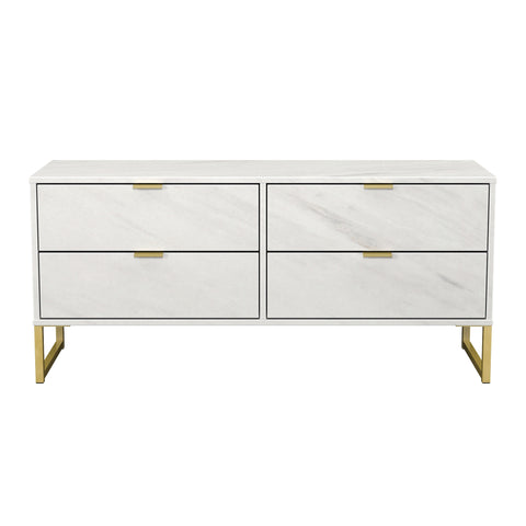 Hong Kong (Gold Sleigh Legs) 4 Drawer Bed Box