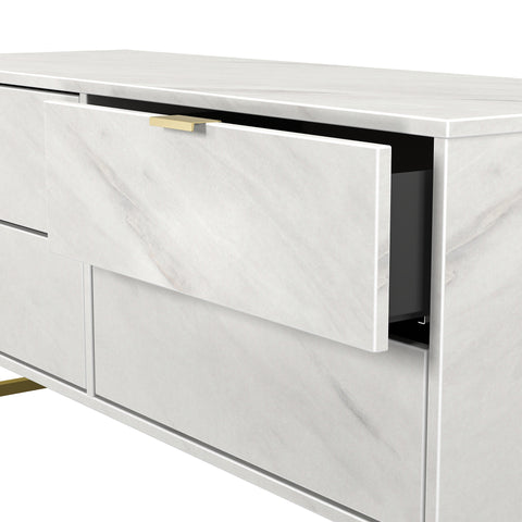 Hong Kong (Gold Sleigh Legs) 4 Drawer Bed Box