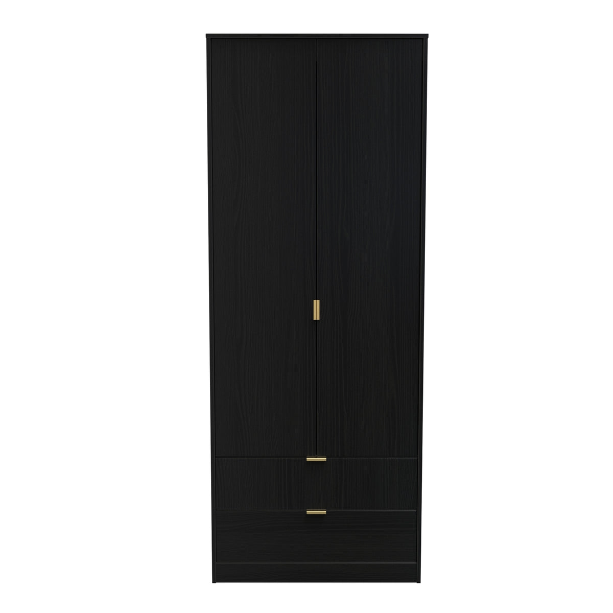 Hong Kong (Gold Sleigh Legs) Tall 2 Drawer Wardrobe