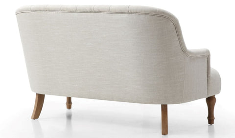 Bianca 2 seater sofa in natural rear view