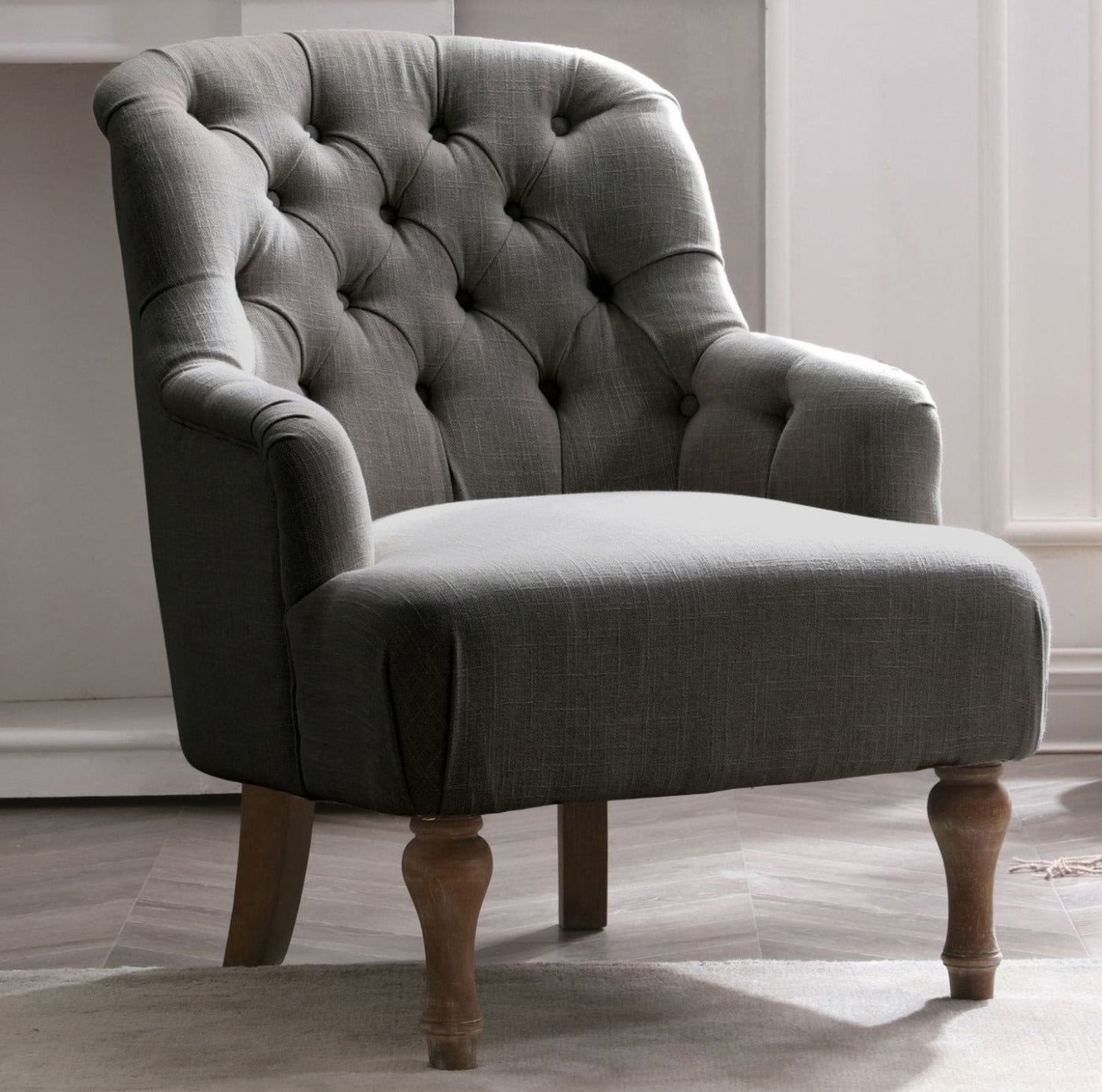Bianca Chair in Charcoal in room setting