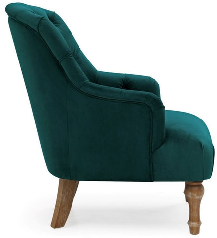 Bianca Chair in Teal side view
