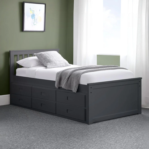 Julian Bowen Maisie Captains bed with underbed and storage drawers