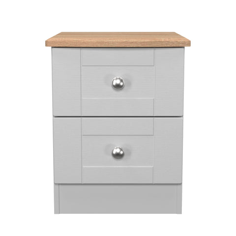 Sussex 2 Drawer Bedside Cabinet