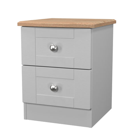 Sussex 2 Drawer Bedside Cabinet