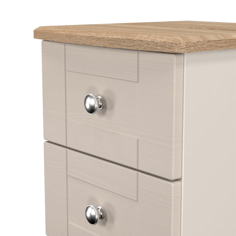 Sussex 2 Drawer Bedside Cabinet