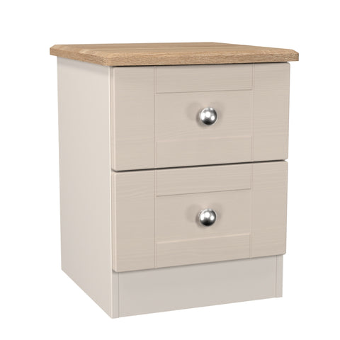 Sussex 2 Drawer Bedside Cabinet