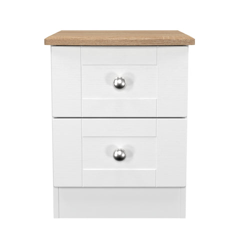 Sussex 2 Drawer Bedside Cabinet