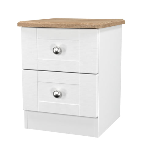 Sussex 2 Drawer Bedside Cabinet