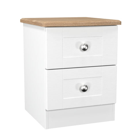 Sussex 2 Drawer Bedside Cabinet