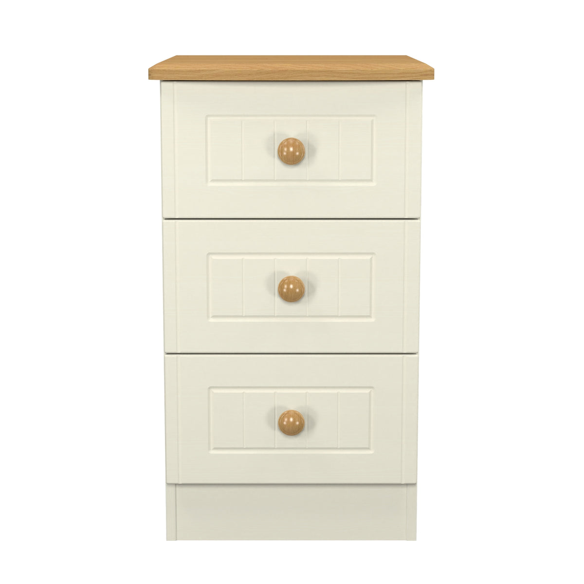 Warwick 3 Drawer Bedside Cabinet