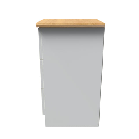 Warwick 3 Drawer Bedside Cabinet