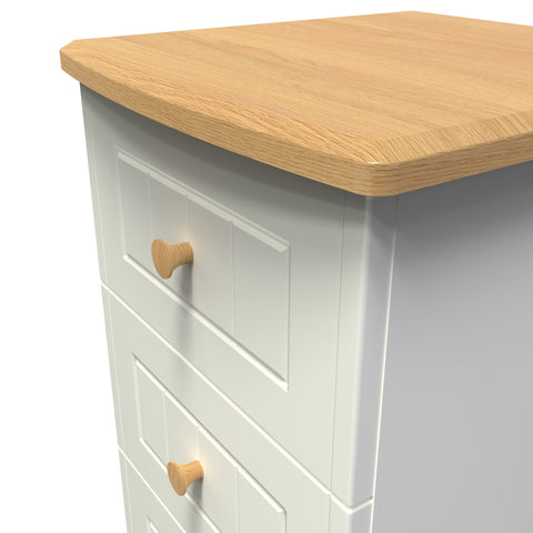 Warwick 3 Drawer Bedside Cabinet