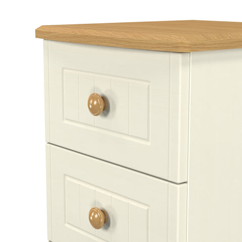 Warwick 3 Drawer Bedside Cabinet
