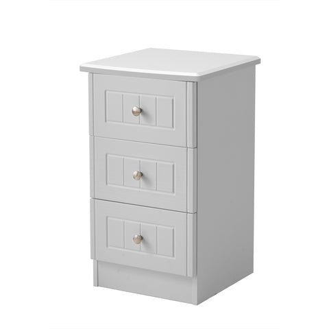 Warwick 3 Drawer Bedside Cabinet