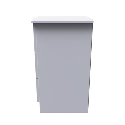 Warwick 3 Drawer Bedside Cabinet