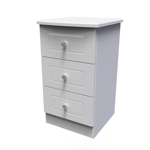 Warwick 3 Drawer Bedside Cabinet