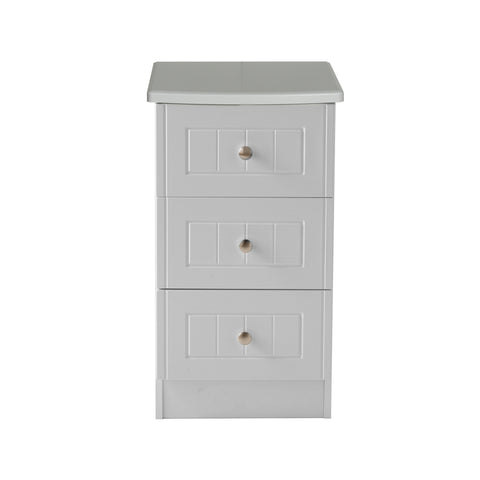 Warwick 3 Drawer Bedside Cabinet