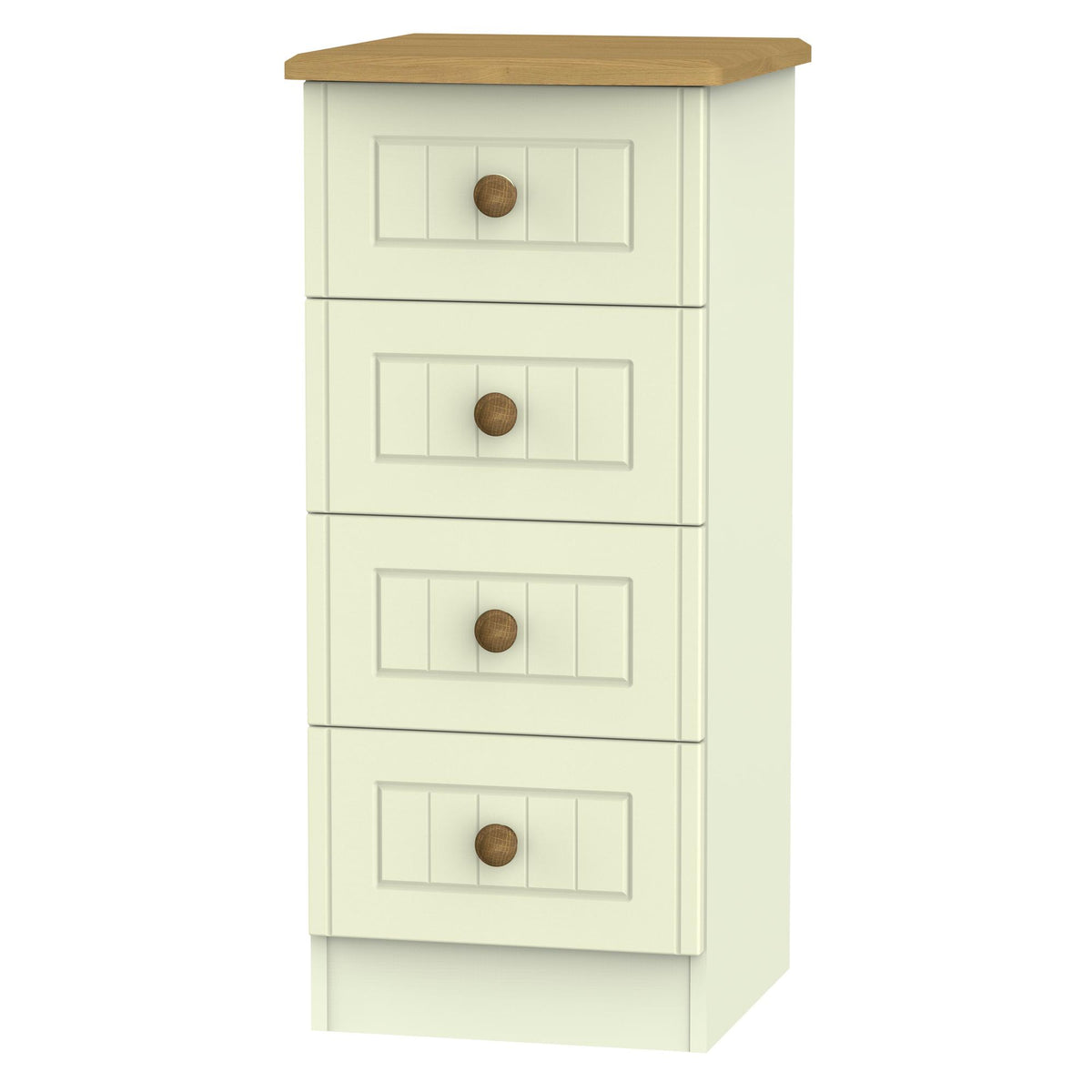 Warwick 4 Drawer Bedside Cabinet
