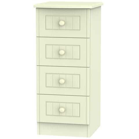 Warwick 4 Drawer Bedside Cabinet