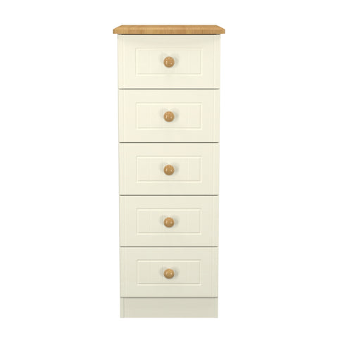 Warwick 5 Drawer Bedside Cabinet