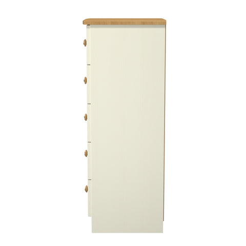 Warwick 5 Drawer Bedside Cabinet