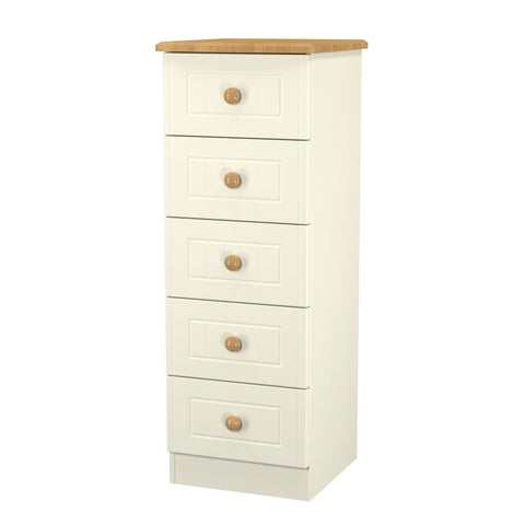 Warwick 5 Drawer Bedside Cabinet