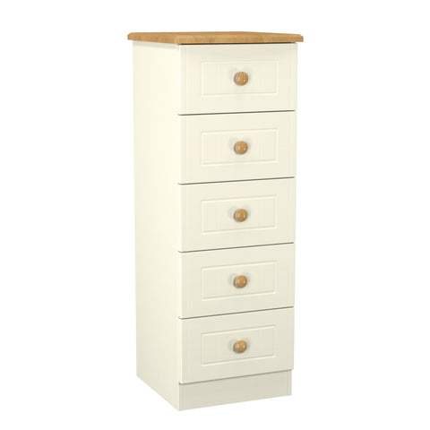 Warwick 5 Drawer Bedside Cabinet