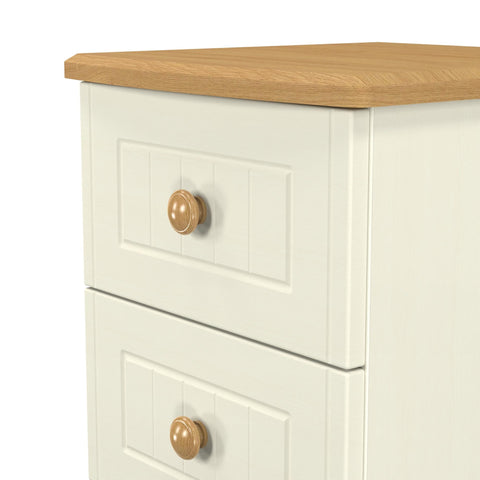 Warwick 2 Drawer Bedside Cabinet