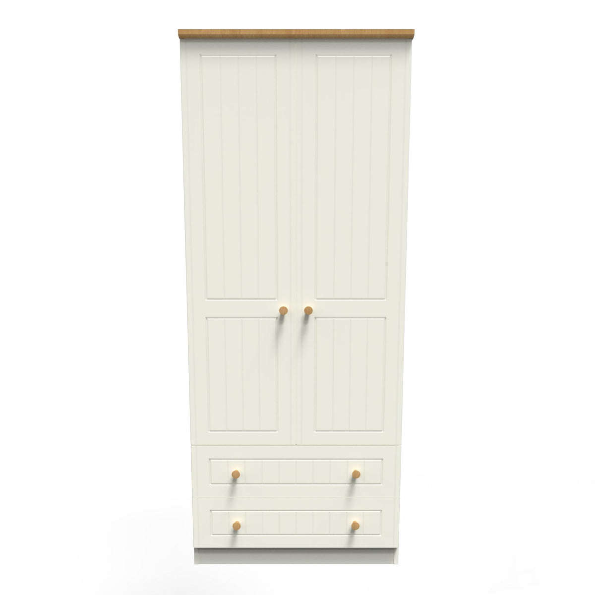 Warwick 2ft6in 2 Drawer Wardrobe