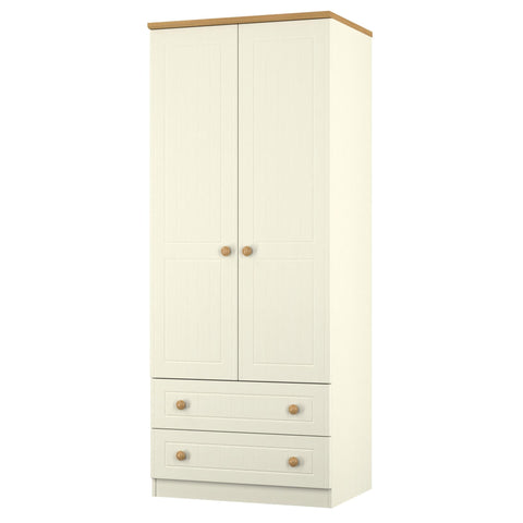 Warwick 2ft6in 2 Drawer Wardrobe
