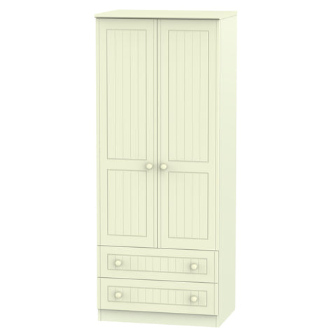 Warwick 2ft6in 2 Drawer Wardrobe