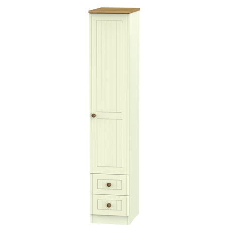 Warwick Tall Single 2 Drawer Wardrobe