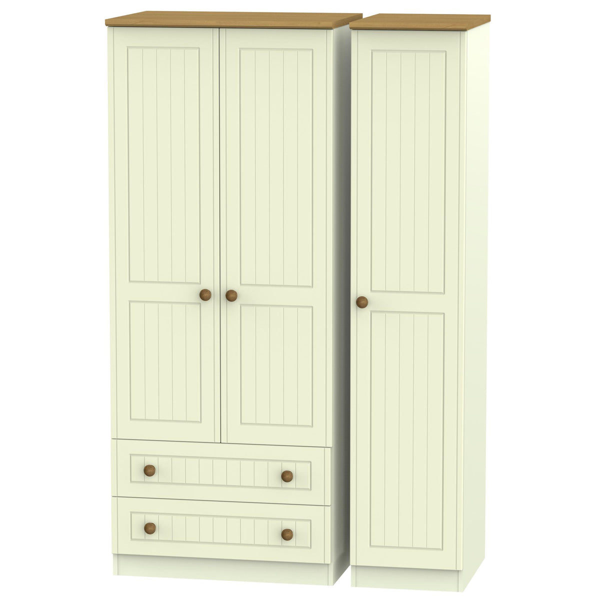 Warwick Triple 2 Drawer Wardrobe