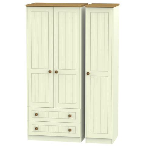 Warwick Triple 2 Drawer Wardrobe