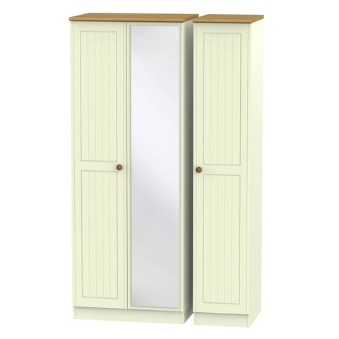Warwick Tall Triple Mirrored Wardrobe